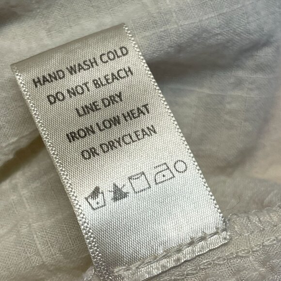 Max Studio Cottagecore Boho Crochet Peasant Top Size M Ivory - Picture 12 of 12